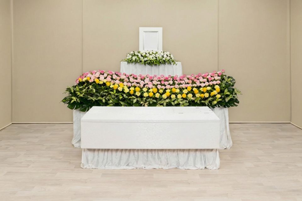 一日葬プラスと家族葬の祭壇3